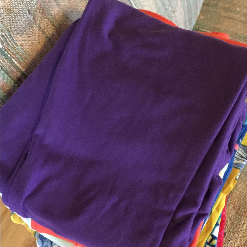 OS lularoe purple leggings